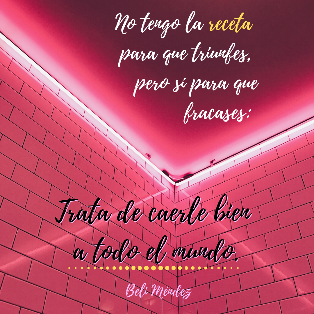 La fórmula del fracaso.