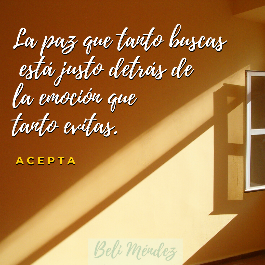 La emoción que evitas.